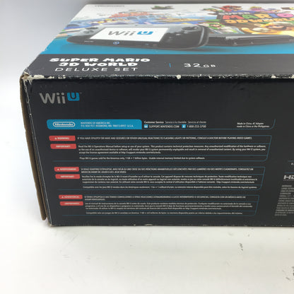 Nintendo Wii U Video Game Console Black CIB Tested and Working w Both Games
