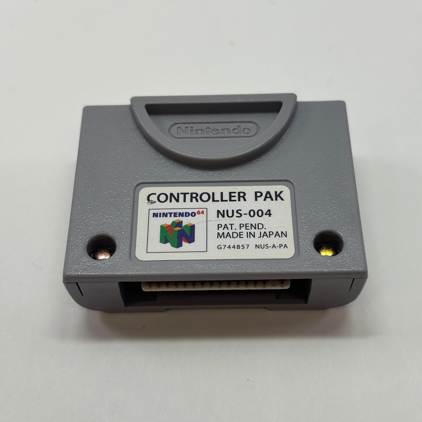 Nintendo 64 N64 Controller Pak Gray NUS-004 Untested