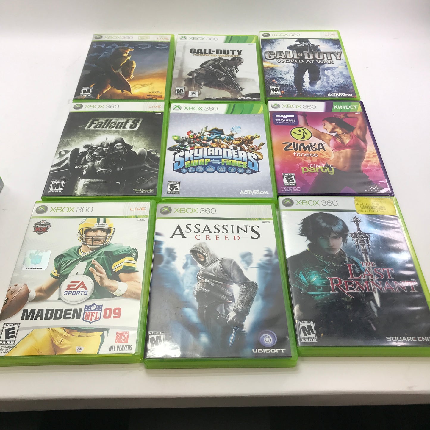 Lot of 133 Microsoft Xbox 360 Games [Call of Duty, Gears of War and More]