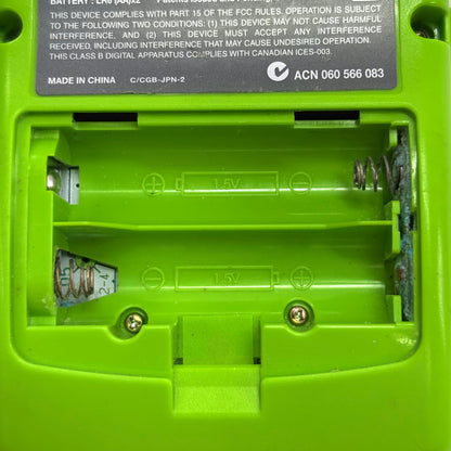 Nintendo Game Boy Color Handheld Game Console Only CGB-001 Lime Green