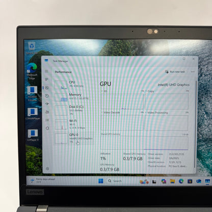 Lenovo ThinkPad T14 Gen 1 14" i5-10310U 2.2GHz 16GB RAM 500GB SSD