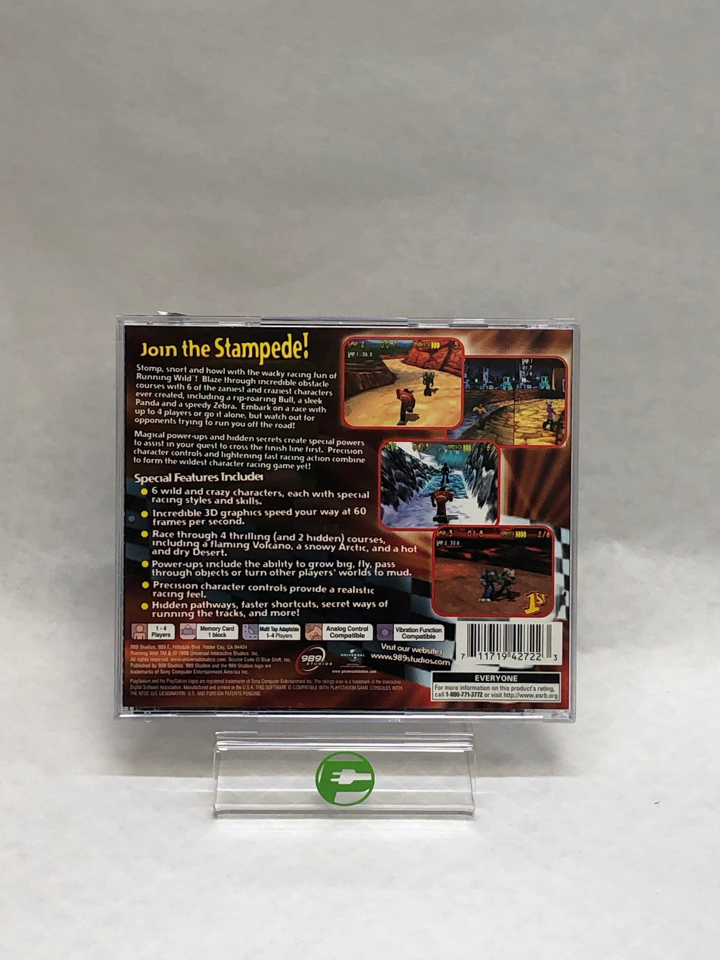 Running Wild (Sony PlayStation 1 PS1, 1998)