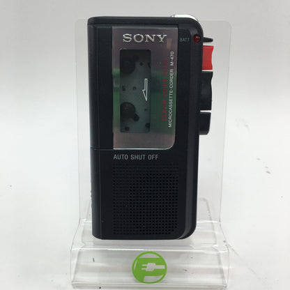 Broken Sony M-470 Cassette Recorder MicroCassette Clear Voice No Power READ