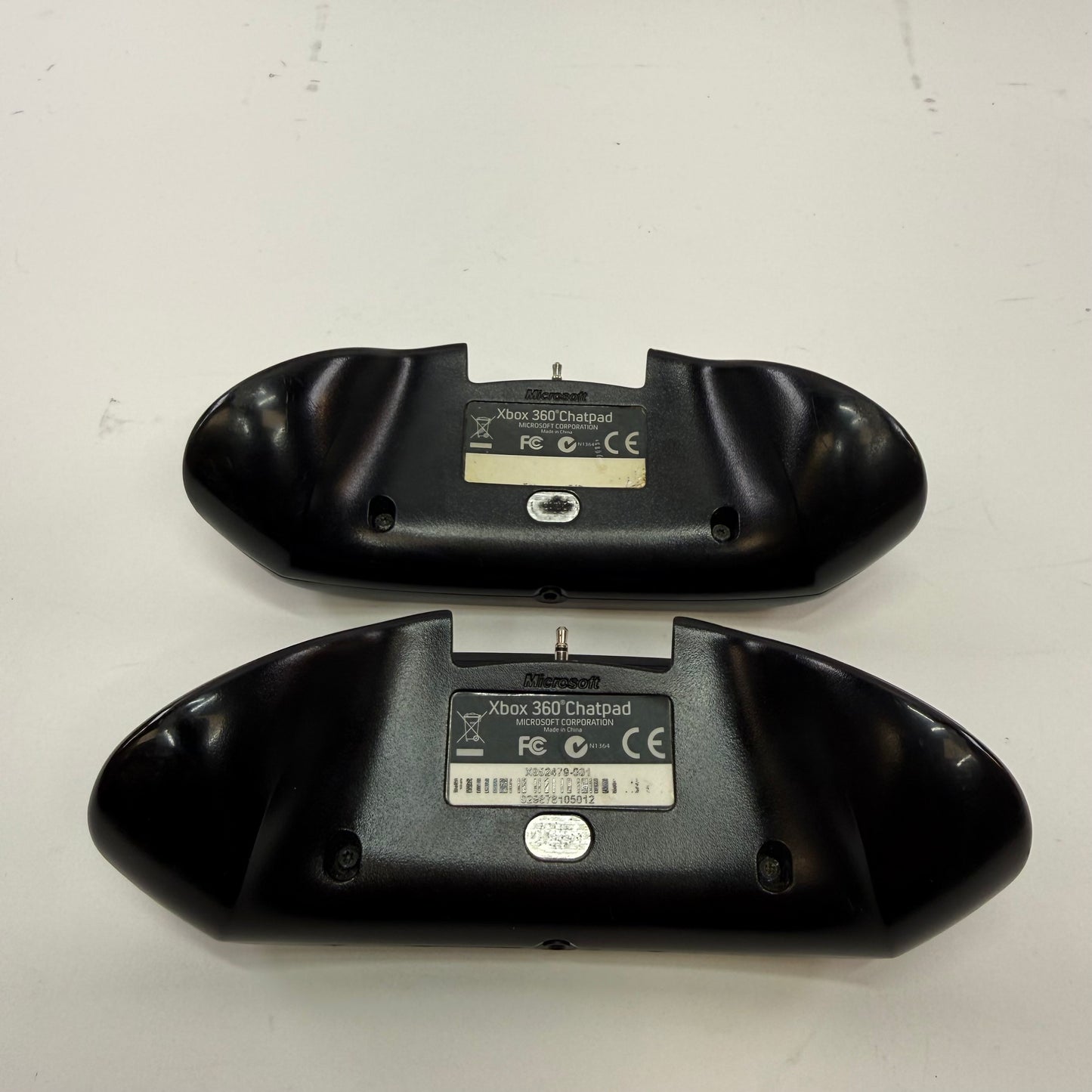 Lot of 2 Microsoft Xbox 360 Chatpad Black X852479-001