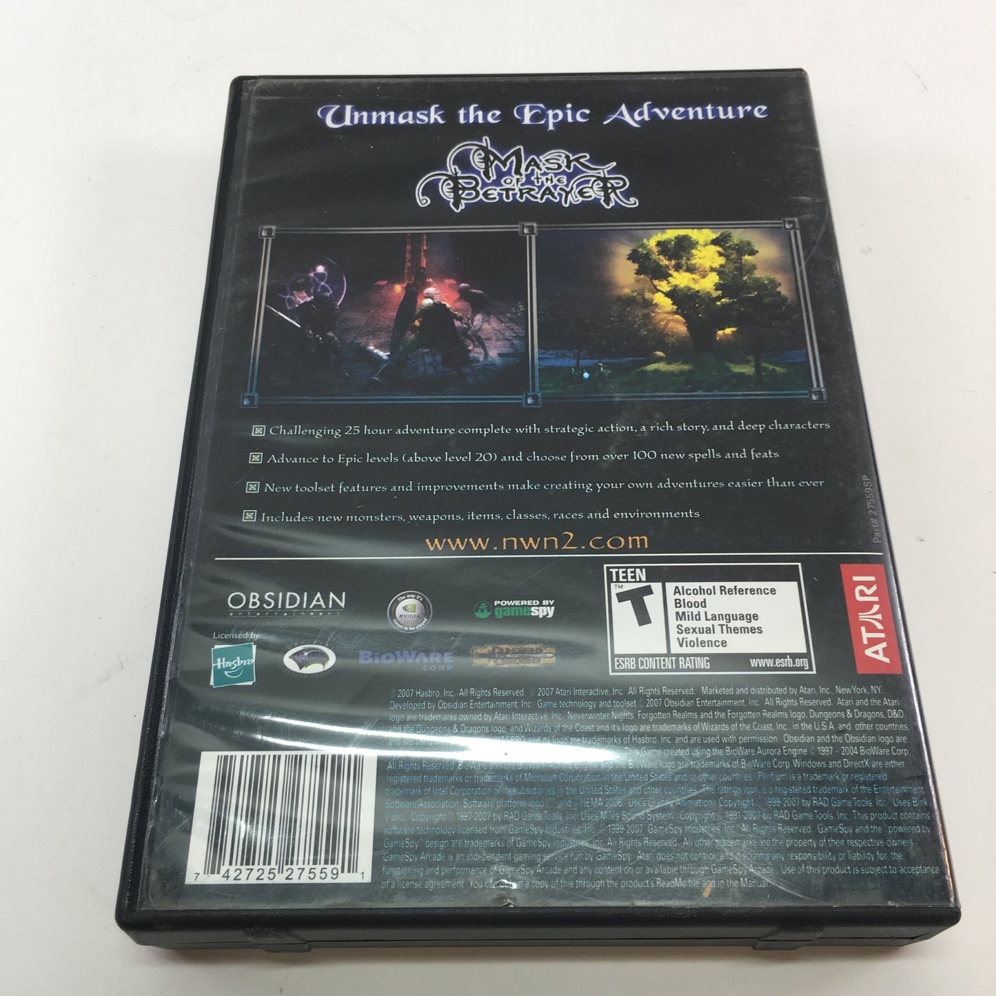 Neverwinter Nights 2 and Storm of Zethir, Mask of the Betrayer for PC