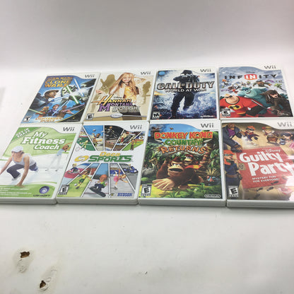 Lot of 55 Nintendo Wii Games [Mario Power Tennis, Donkey Kong, Just Dance, More]