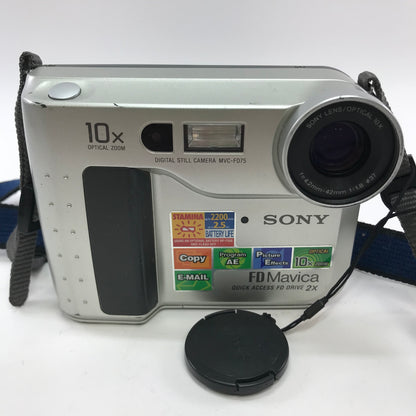 Sony MVC-FD75 0.35MP Compact Digital Camera W/ Strap, Battery, And Floppy Disk