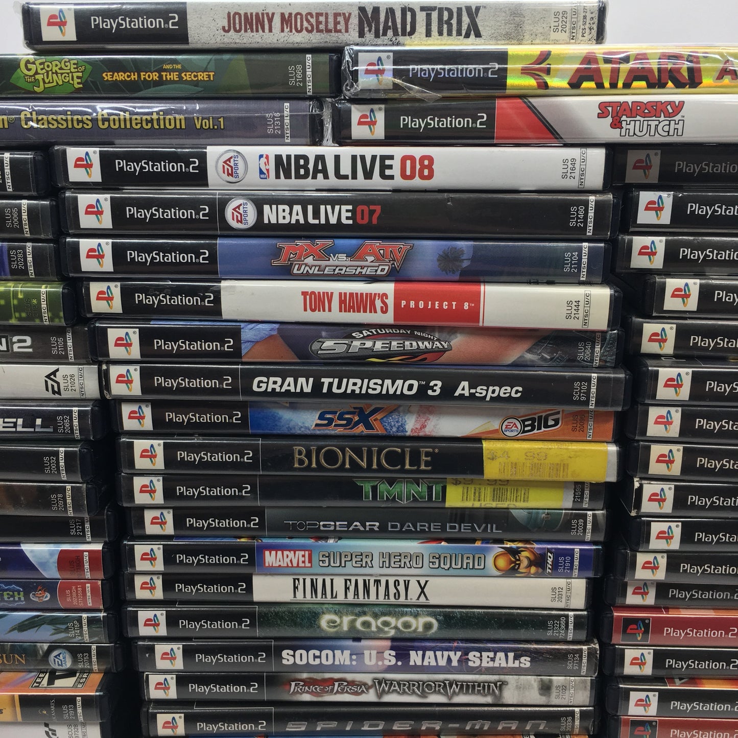 Lot of 79 Sony PlayStation 2 PS2 Games [Call of Duty, Kingdom Hearts and More]