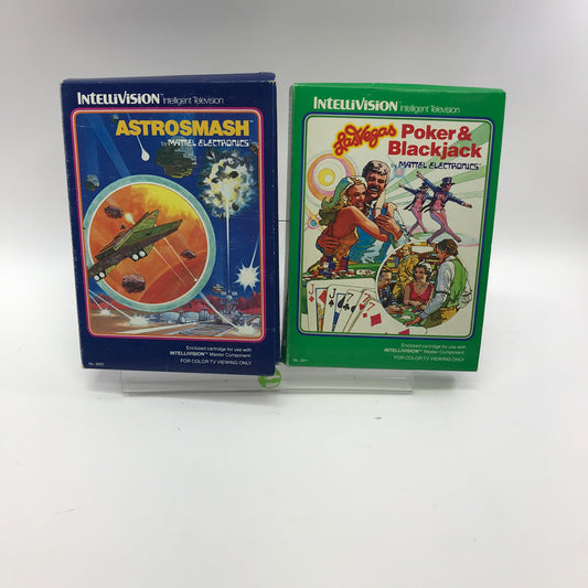 Astrosmash and Las Vegas Poker & Blackjack  Intellivision Master Component Games