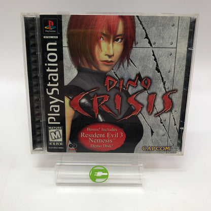 Dino Crisis [2 Disc Edition] (Sony PlayStation 1 PS1, 1999) Tested w/ Reg Card