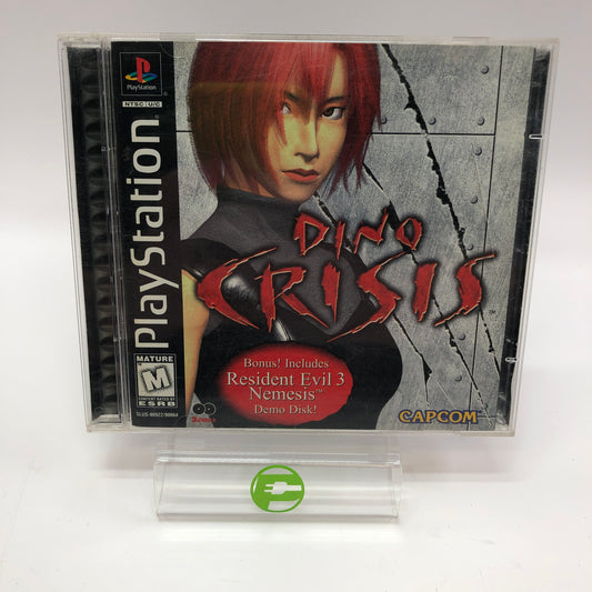 Dino Crisis [2 Disc Edition] (Sony PlayStation 1 PS1, 1999) Tested w/ Reg Card