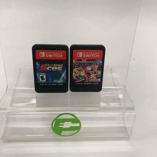 Mario Kart 8 and Mario Tennis Aces, Cartridge Only, 2 Nintendo Switch Games