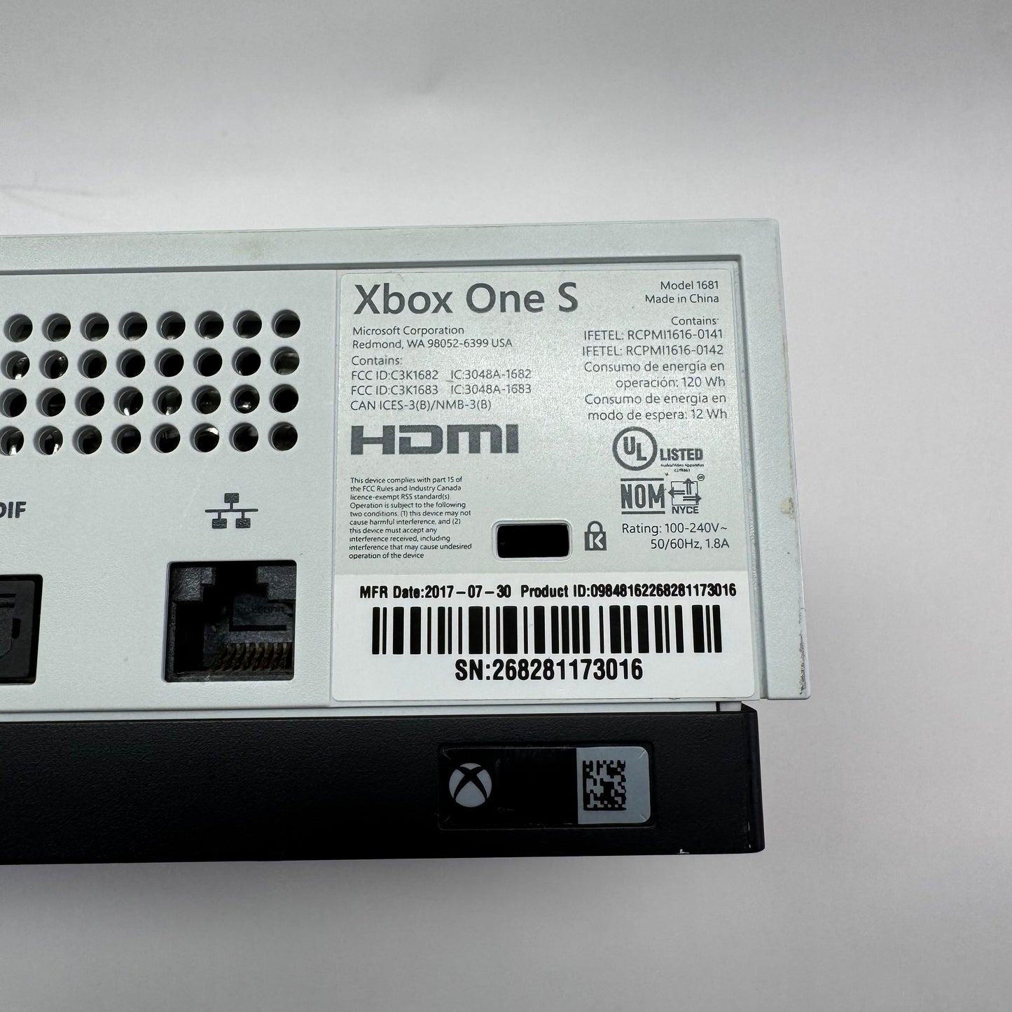 Microsoft Xbox One S 500GB Console Gaming System White 1681