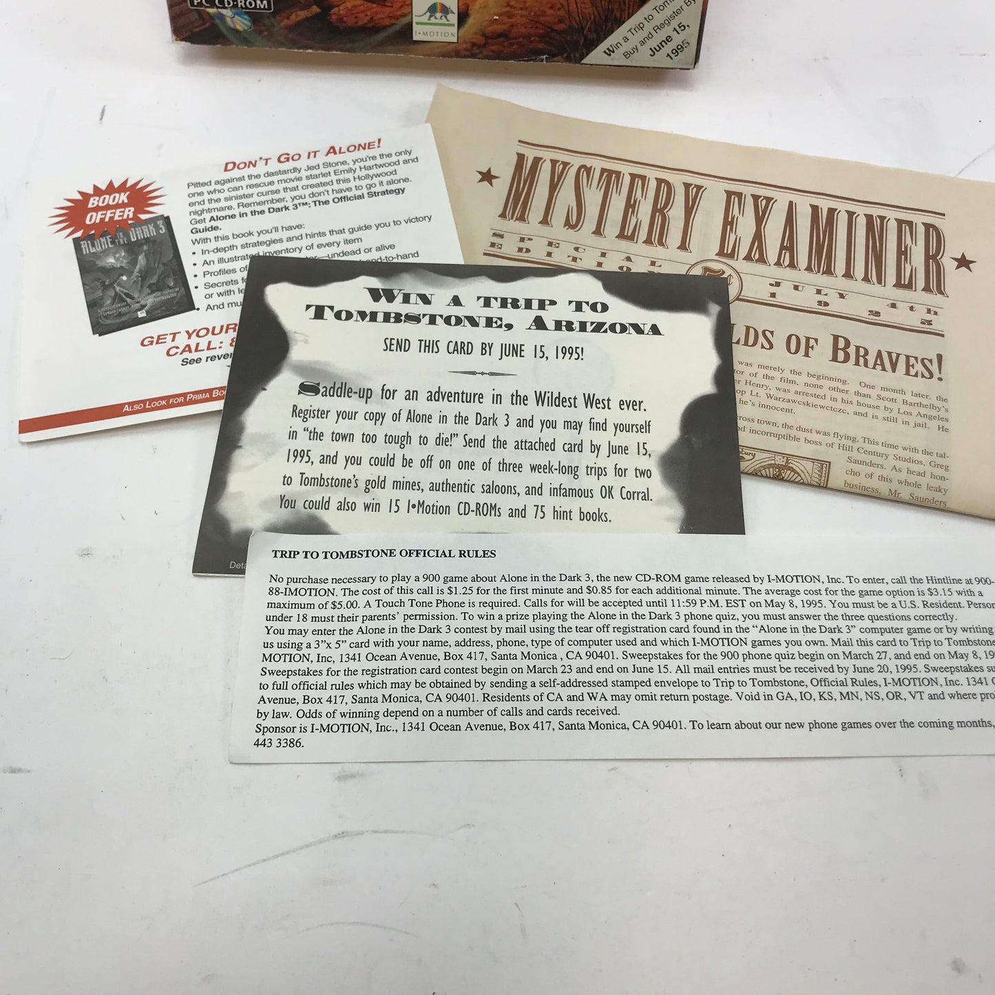 Alone In The Dark 3 (PC, 1993) Complete in Original Big Box, CIB