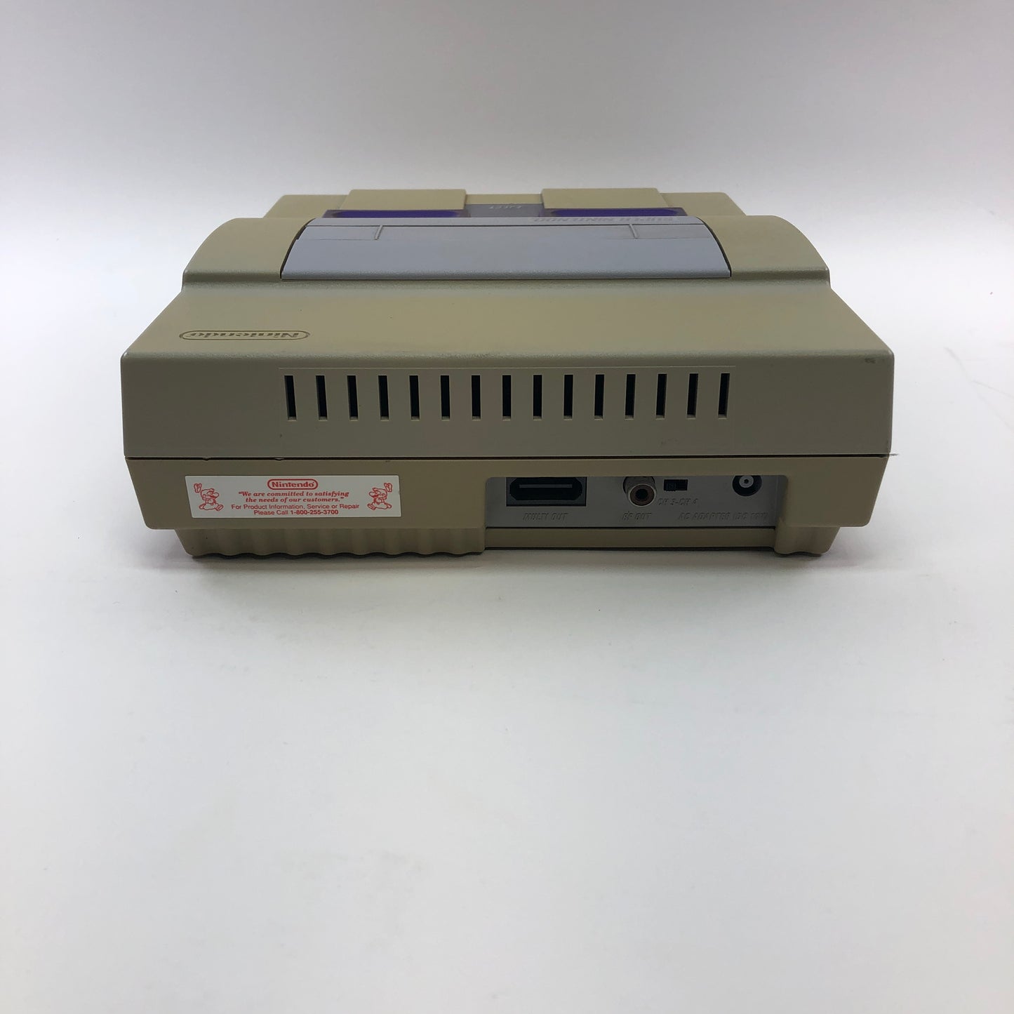 Super Nintendo Entertainment System SNES Console Only SNS-001 Gray READ