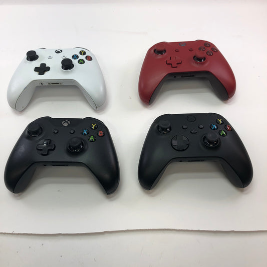 Used Lot of 4 Microsoft Xbox One Wireless Controllers Tested and Working