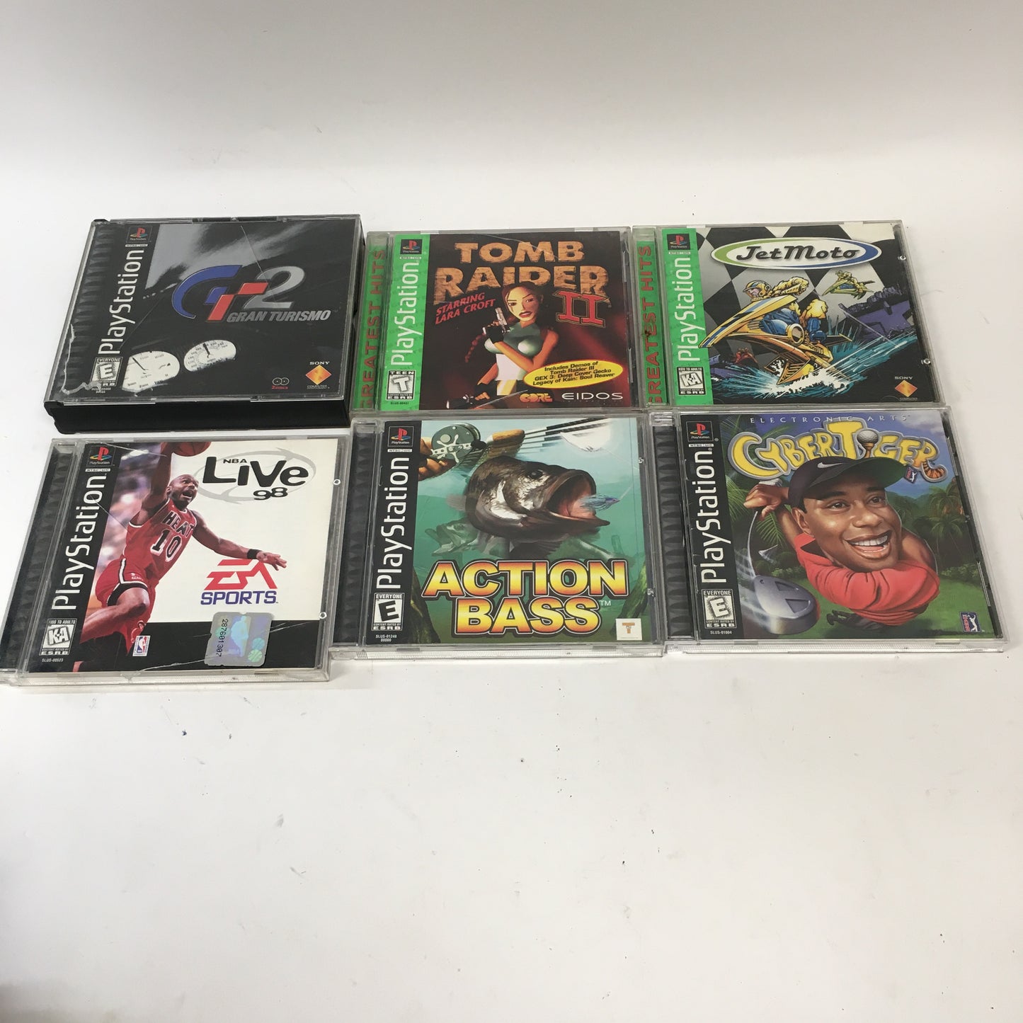 Lot of 22 Sony PlayStation 1 PS1 Games [Tomb Raider, Gran Turismo 2, and More]