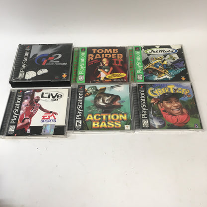 Lot of 22 Sony PlayStation 1 PS1 Games [Tomb Raider, Gran Turismo 2, and More]