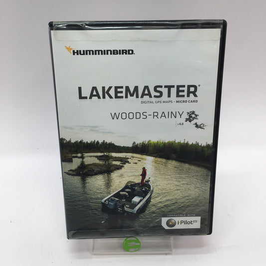 New Humminbird Lakemaster Digital GPS Maps- Micro Card Woods-Rainy v4.0