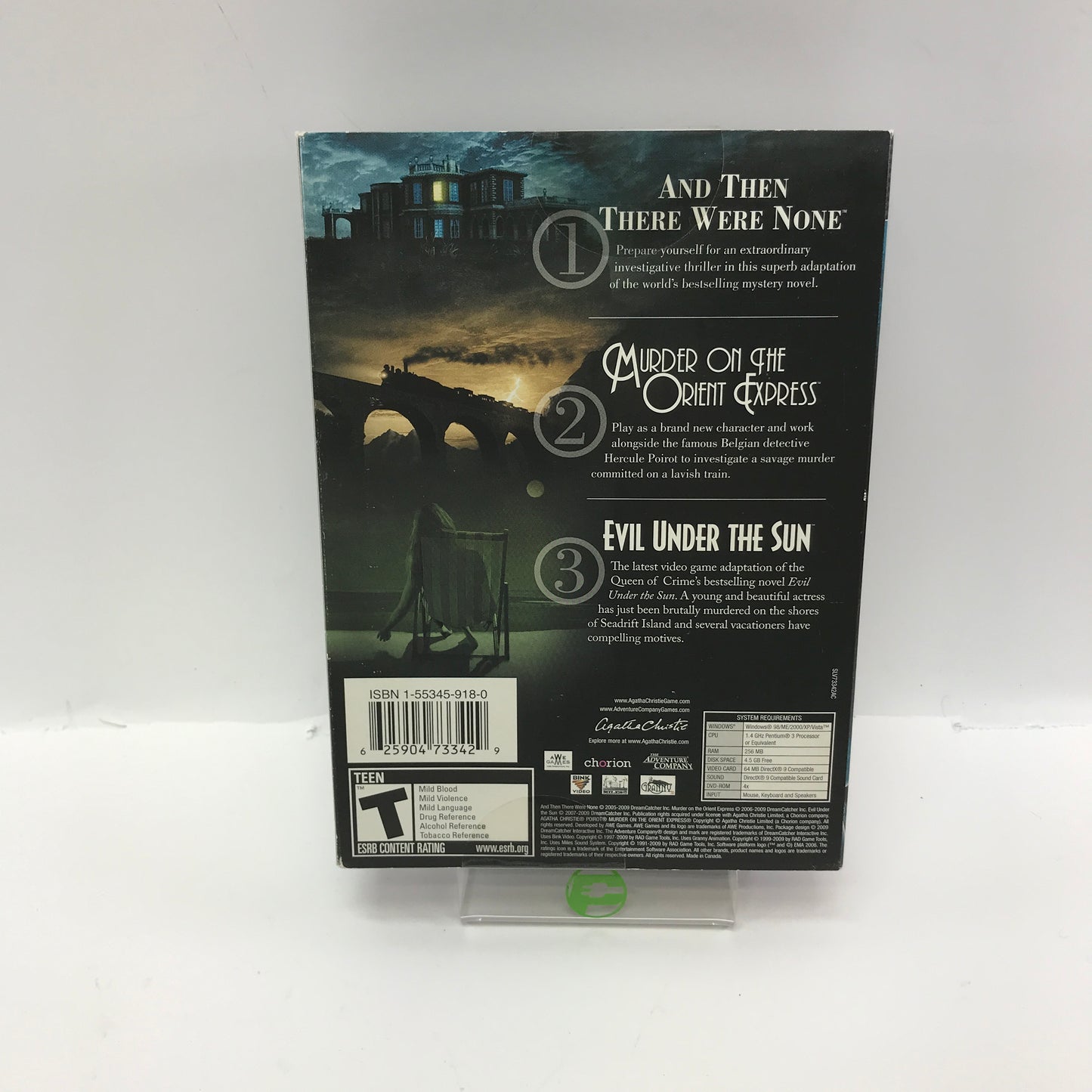 Agatha Christie Triple Murder Mystery Pack (PC, 2009) w/ Dust Cover