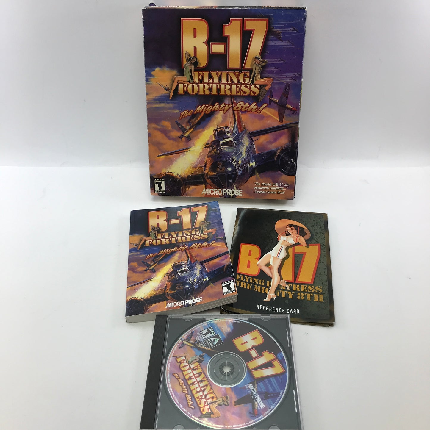 B-17 Flying Fortress: The Mighty 8th (PC, 2000) Complete in Original Big Box CIB
