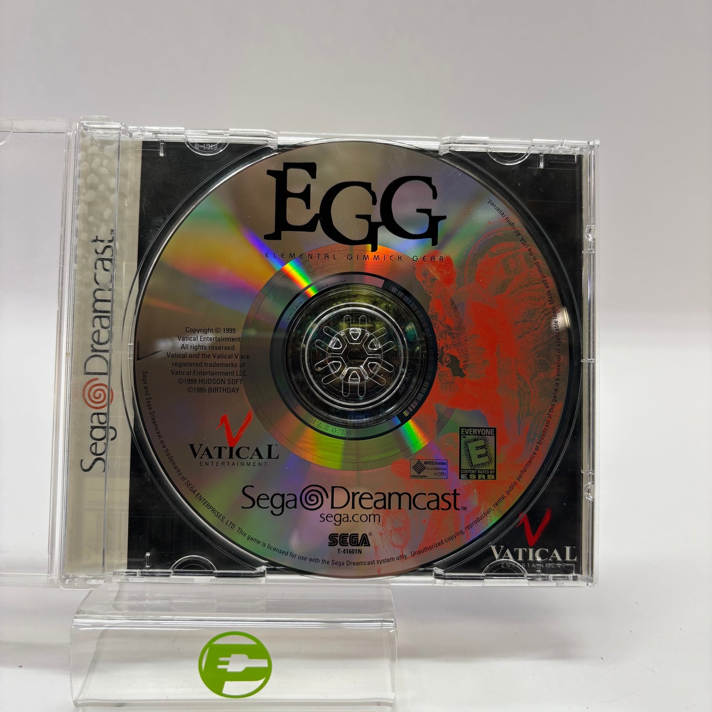 EGG Elemental Gimmick Gear (Sega Dreamcast, 1999) No Front Label