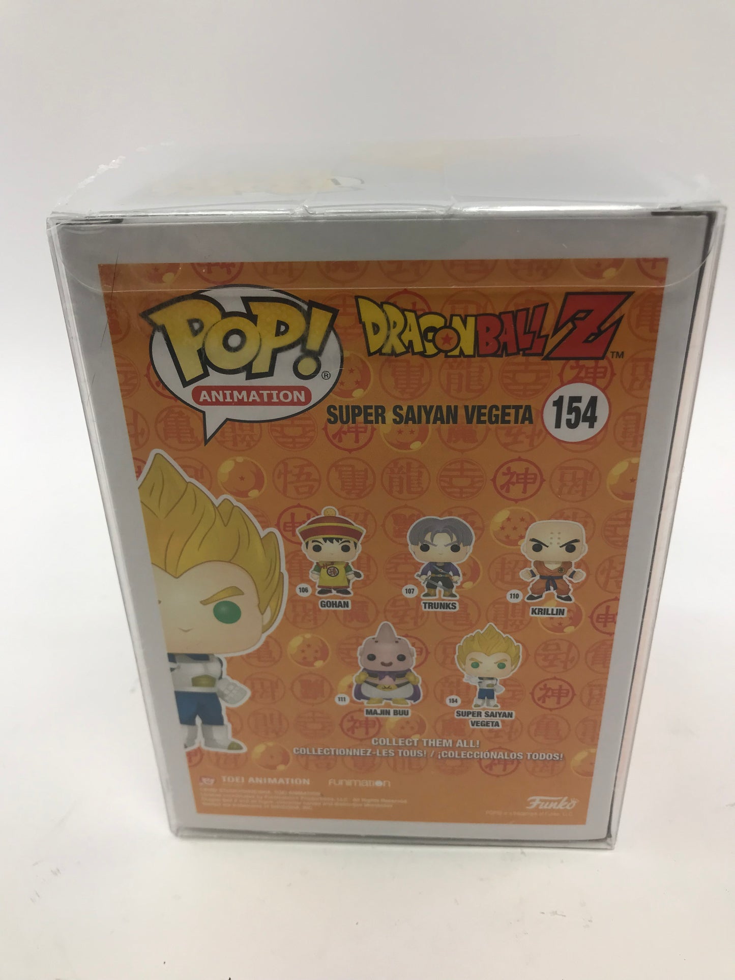 New Funko Pop Super Saiyan Vegeta Gold Dragon Ball Z #154 San Diego 2018