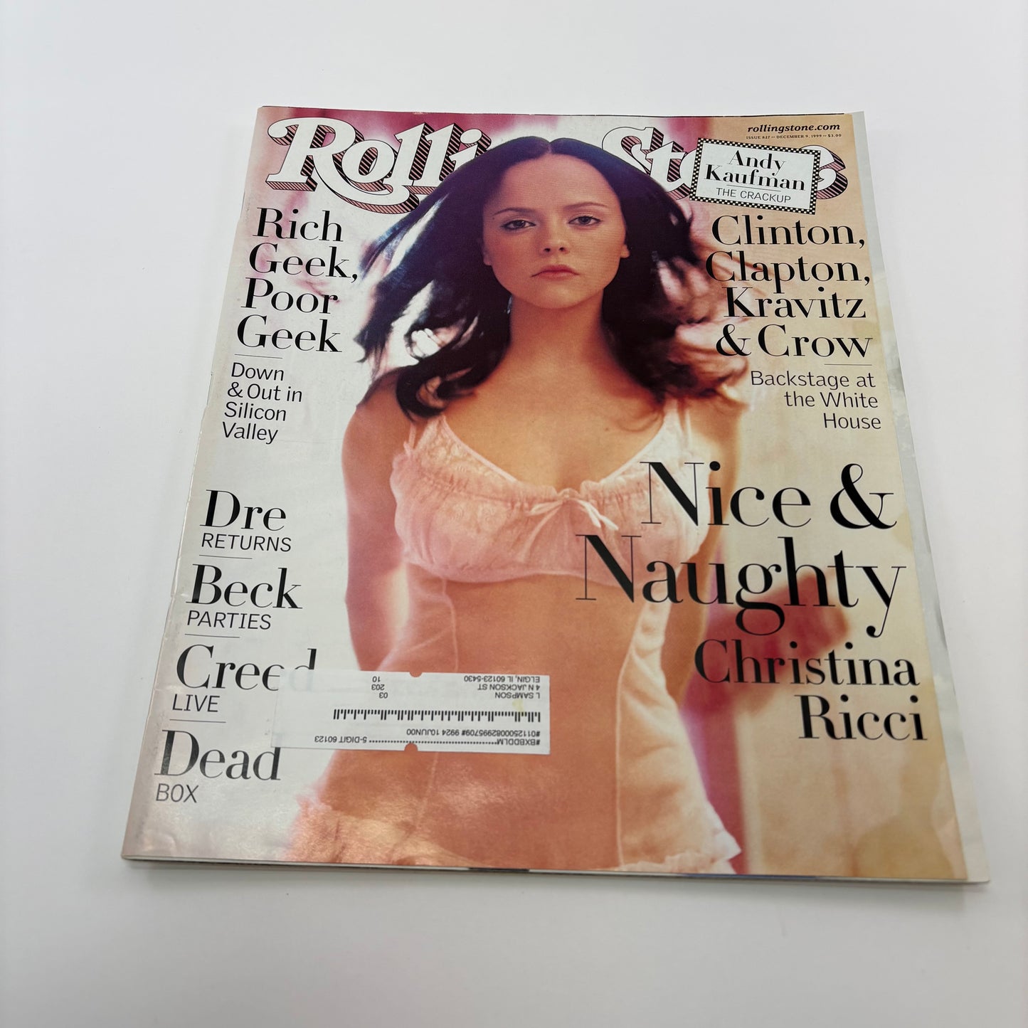 RollingStones Christina Ricci December 9, 1999 Magazine ISSUE 827