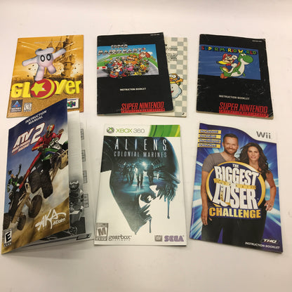 Lot of 93 Assorted Game Manuals [Wii, N64, NES, PS2 and More]  READ
