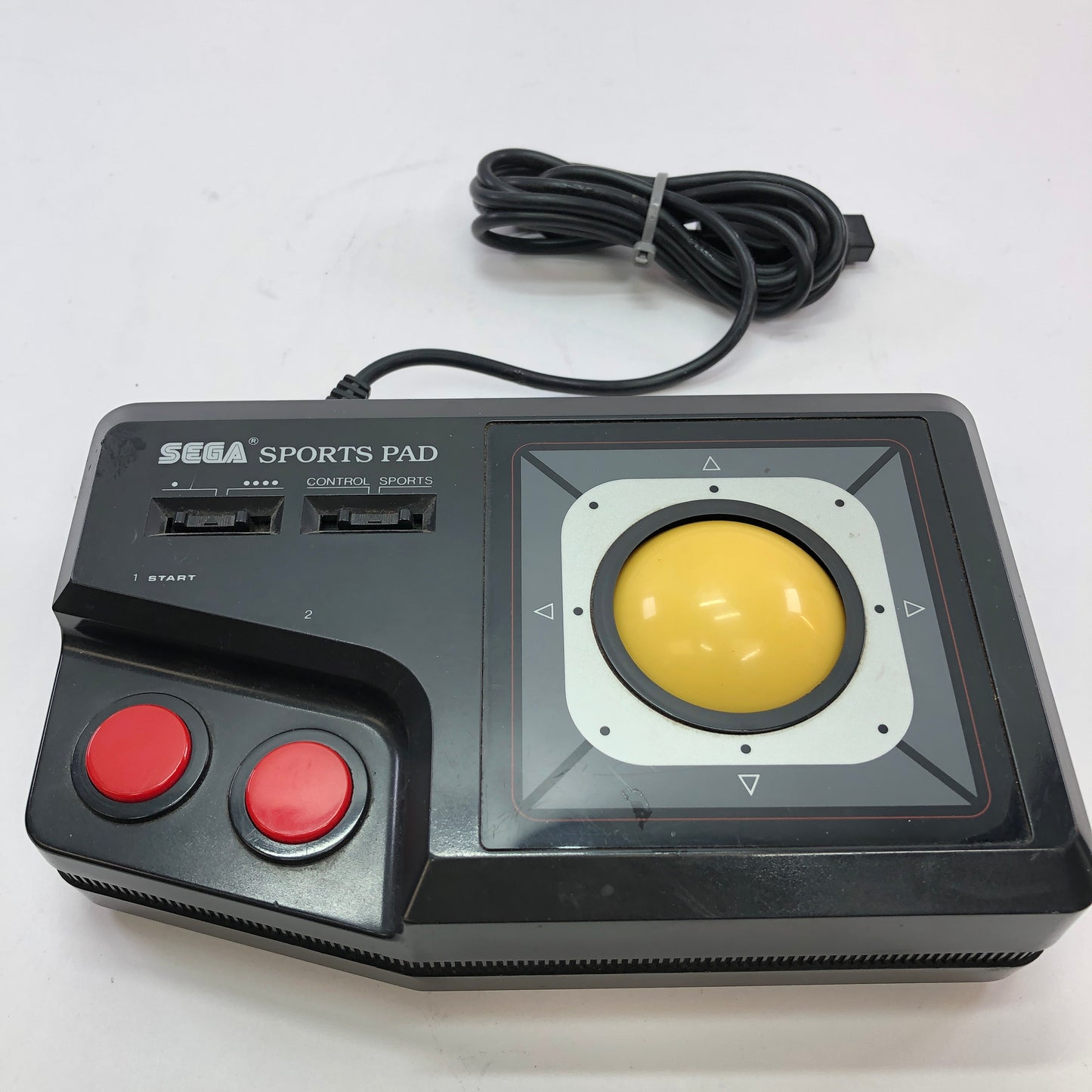 Sega Sports Pad Black Model 3040, Vintage Roller Controller for Sega Systems