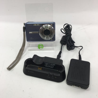 Casio EX-S600 6.0MP Compact Digital Camera w/ USB Cradle, Tested, Working
