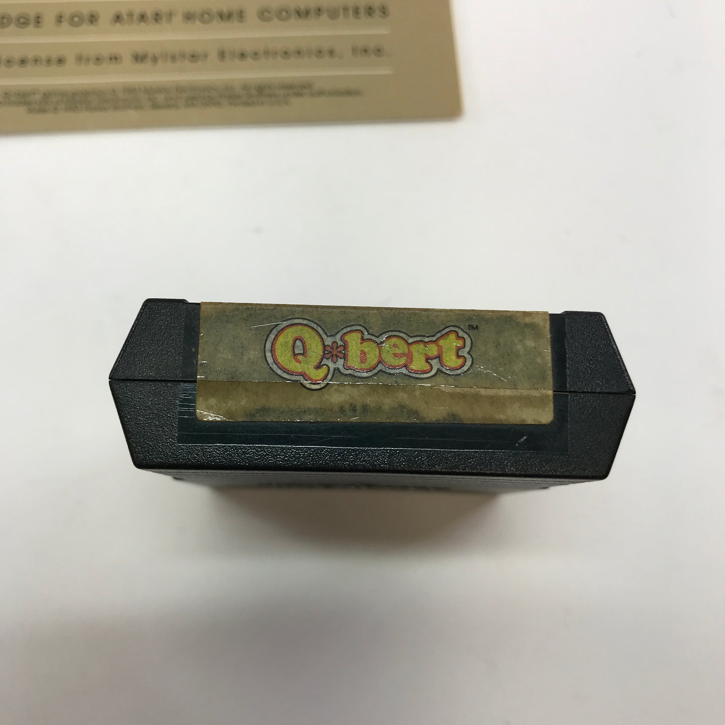 Q*bert (Atari 400, 1979) Cartridge and Manual Only