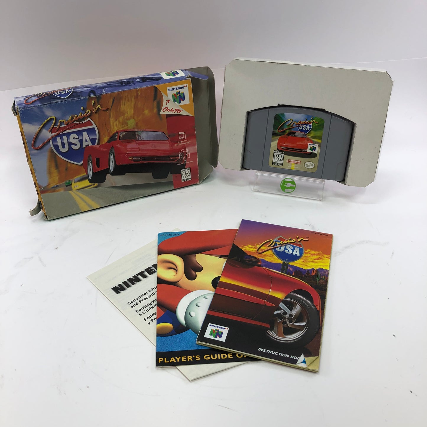 Cruis'n USA (Nintendo 64 N64, 1996) CIB w Poster