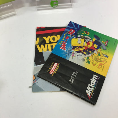 The Simpsons Bart vs the World (Nintendo NES, 1991) CIB w Dust Sleeve