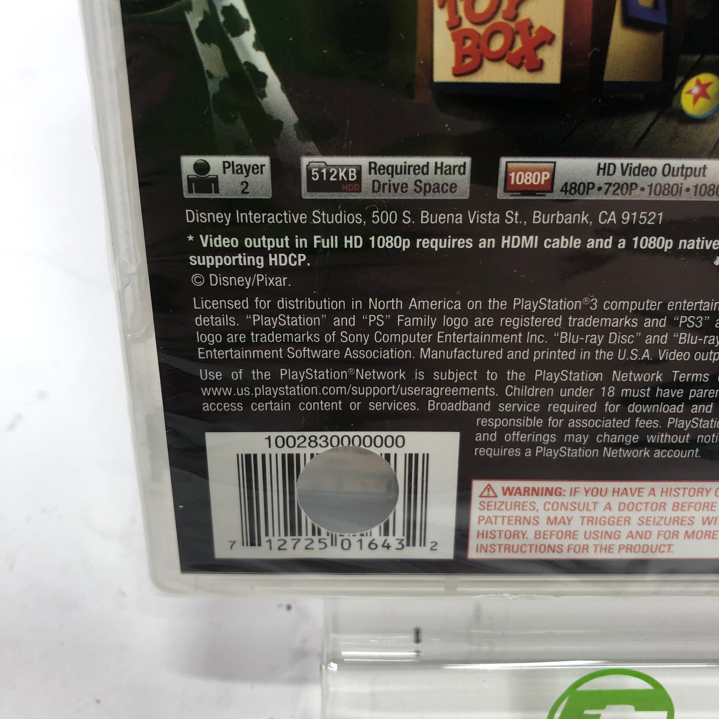 New Toy Story 3: The Video Game (Sony PlayStation 3 PS3, 2010) Promo Game, Rare