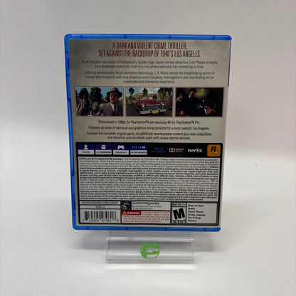 L.A. Noire (Sony PlayStation 4 PS4, 2017)