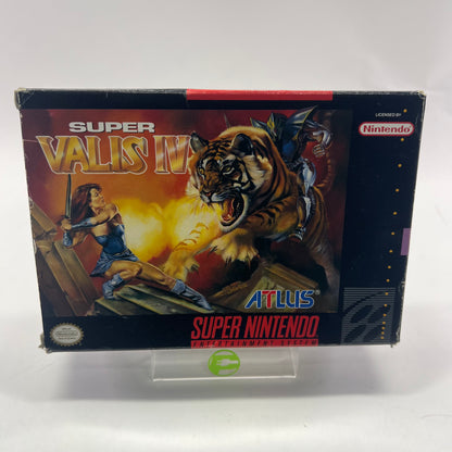 Super Valis IV (Super Nintendo SNES, 1993) Complete In Box CIB