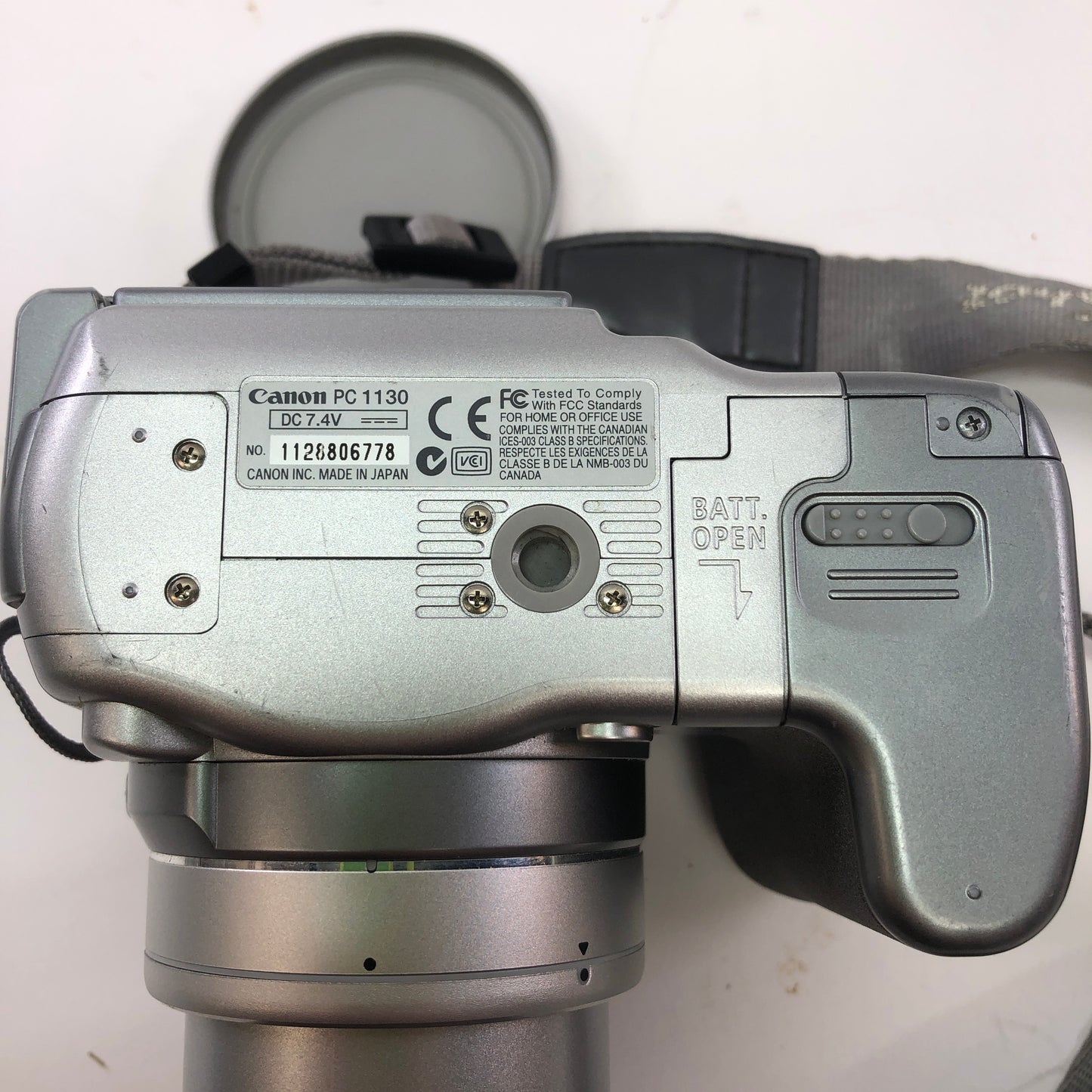 Broken Cannon Powershot s215 Digitial Camera PC1130 No Power Parts Only READ