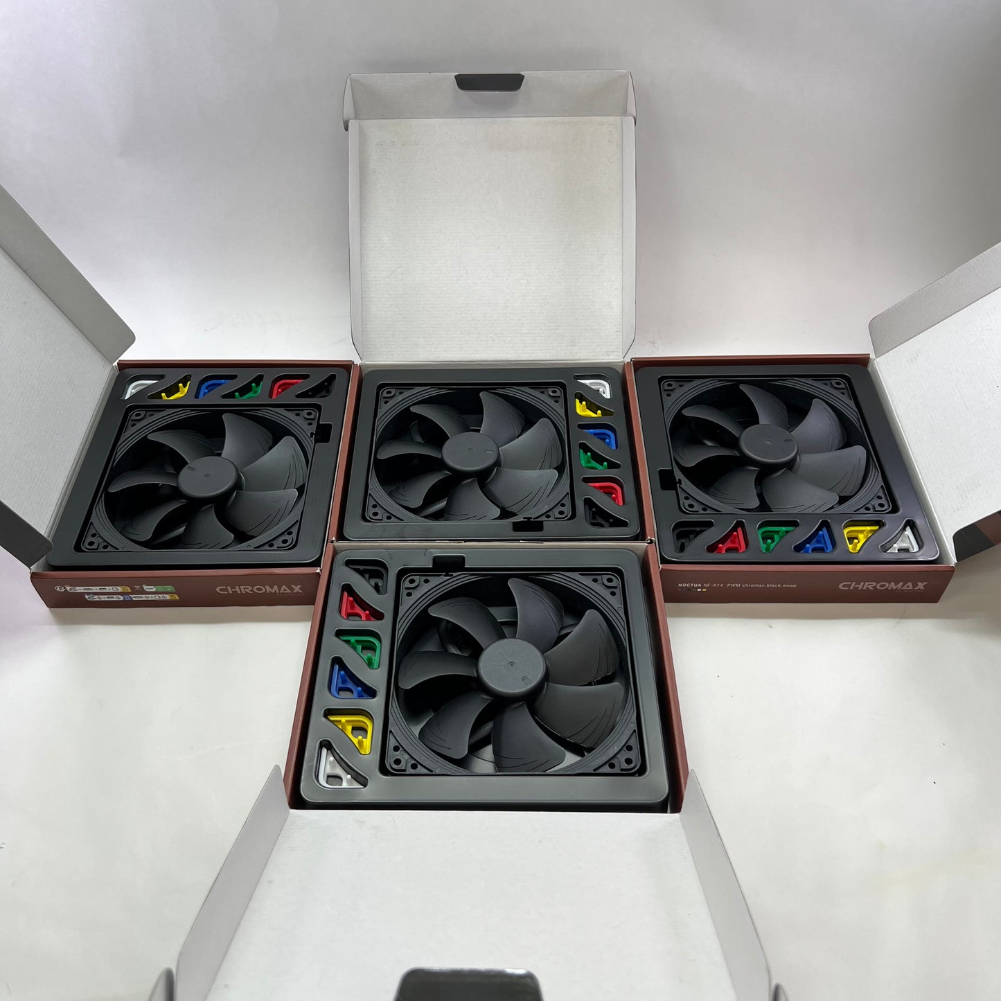 Lot of 4 Noctua NF-A14 PWM PC Cooling Fans