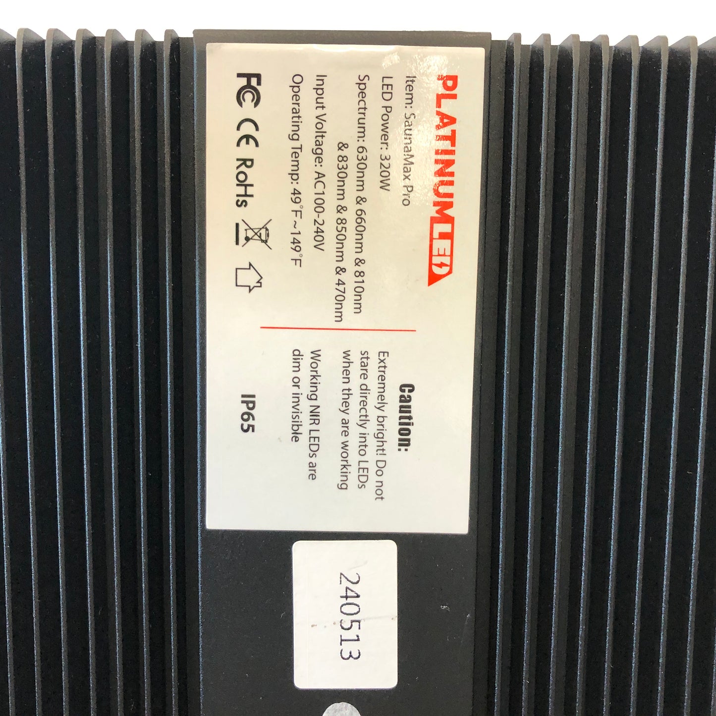 Platinum LED SaunaMax Pro 320W Red Therapy Light