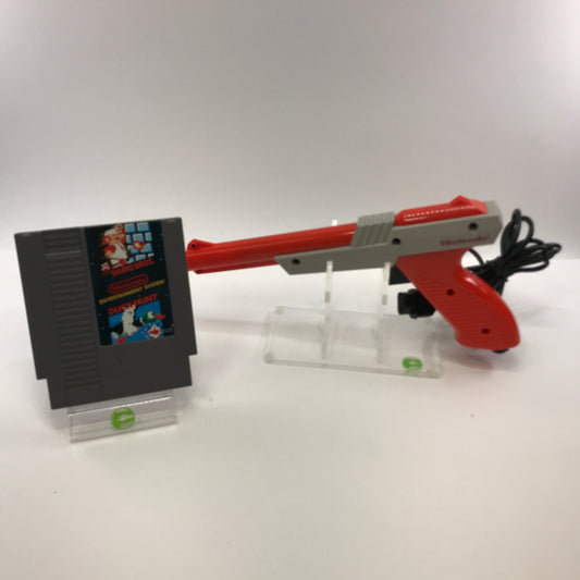 Nintendo NES Zapper Controller NES-005 Fire Orange Working w Duck Hunt