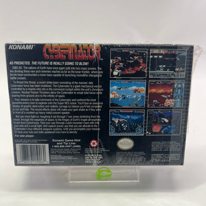 Cybernator (Super Nintendo SNES, 1993) Complete In Box CIB