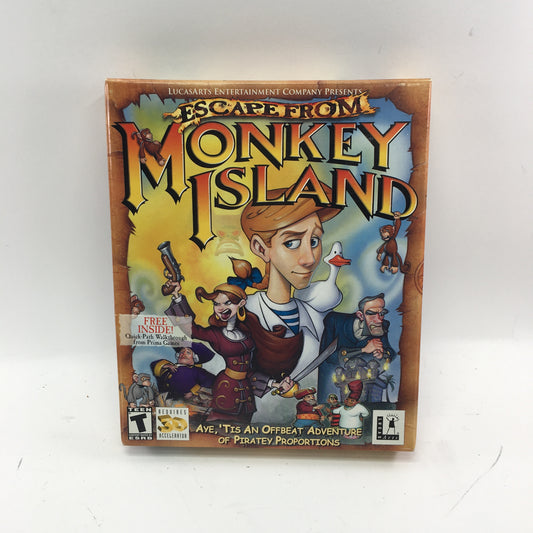 Escape from Monkey Island (PC, 2000) Complete  Original Box CIB Sealed Play Disc