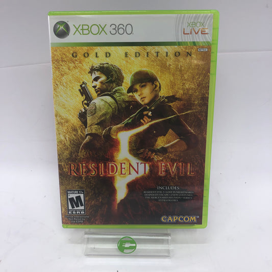 Resident Evil 5 [Gold Edition] (Microsoft Xbox 360, 2010) CIB