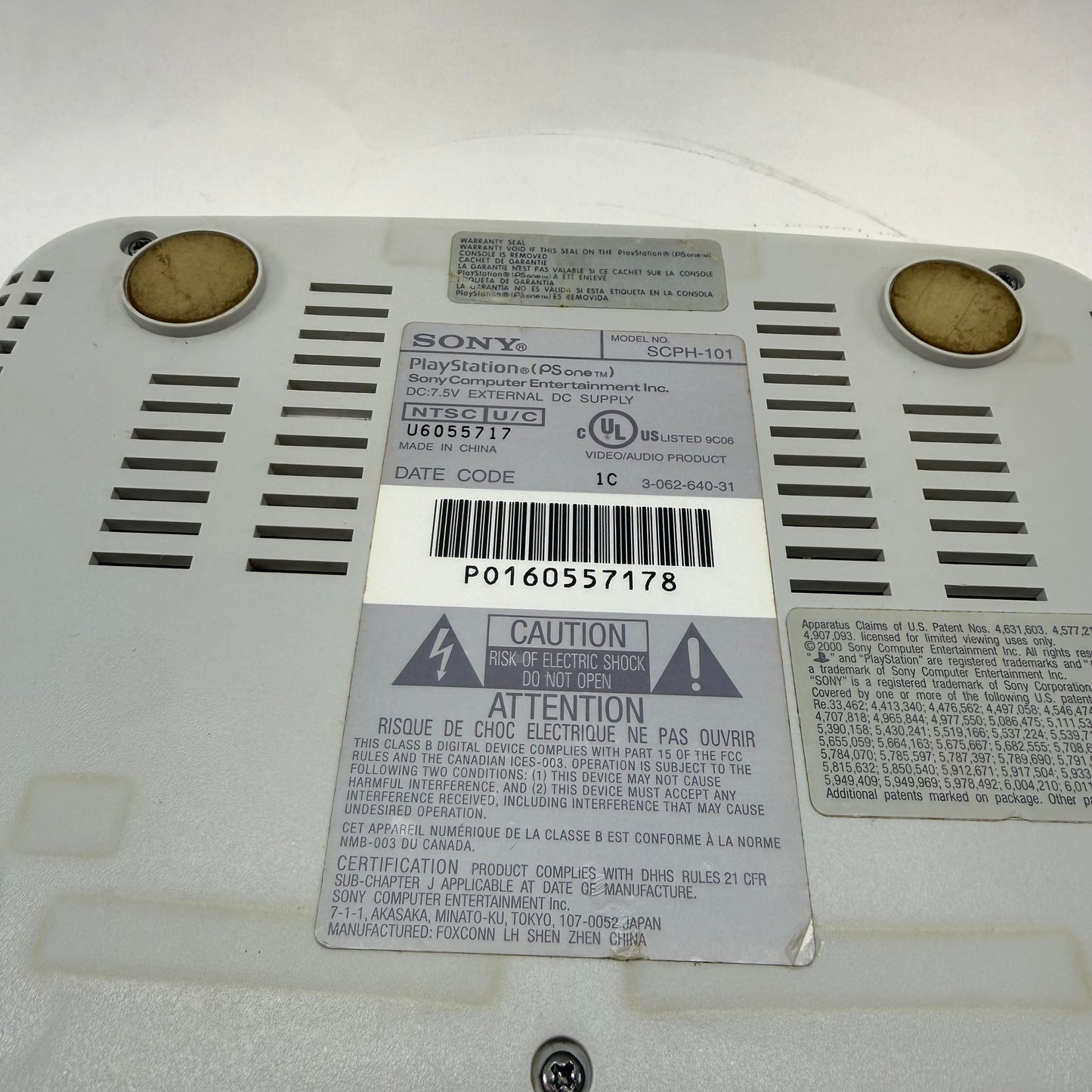 Sony PSone PS1 White Console SCPH-101