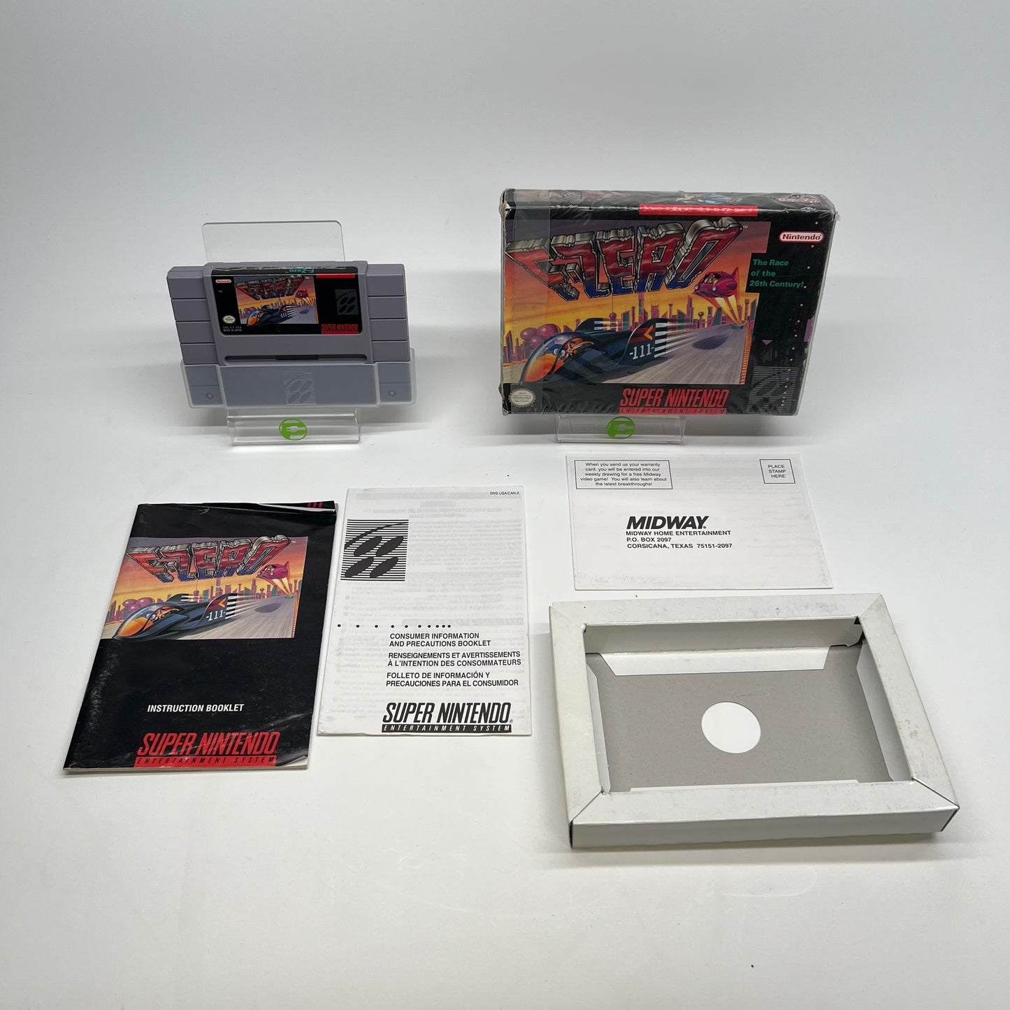 F-Zero (Super Nintendo SNES, 1991) Complete In Box CIB