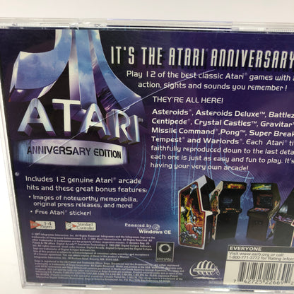 Atari Anniversary Edition (Sega Dreamcast, 2001) Complete in Box w Manual, CIB