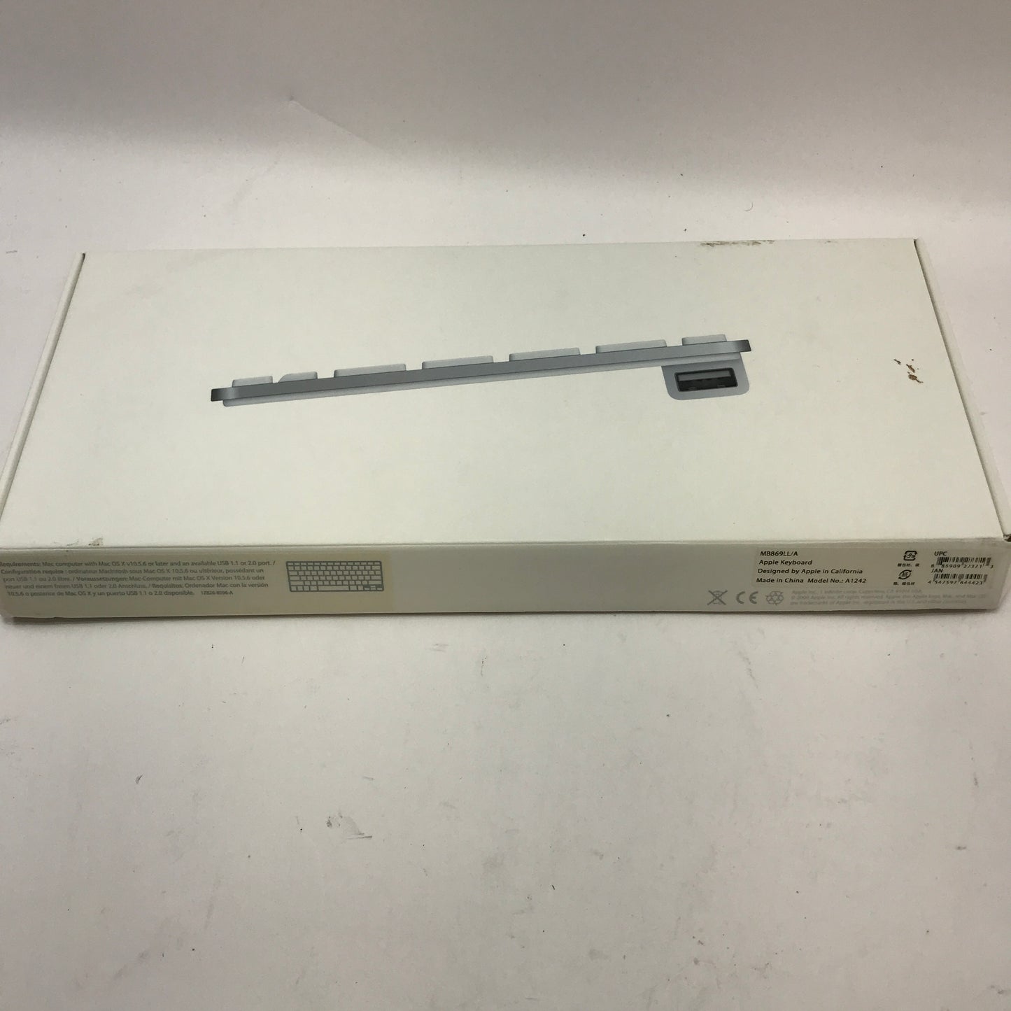 Apple Keyboard MB869LL/A Silver Tested and Working w Original Box
