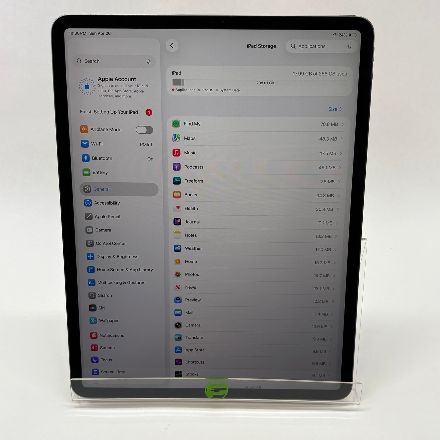 WiFi Only Apple iPad Pro 12.9" 3rd Gen 256GB Space Gray MTFL2LL/A