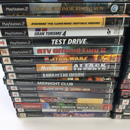 Lot of 79 Sony PlayStation 2 PS2 Games [Call of Duty, Kingdom Hearts and More]